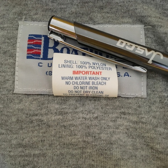 NWT Boathouse Yellow Full Zip Jacket Windbreaker Mens Sz L Lined The Myers Group - Picture 9 of 12